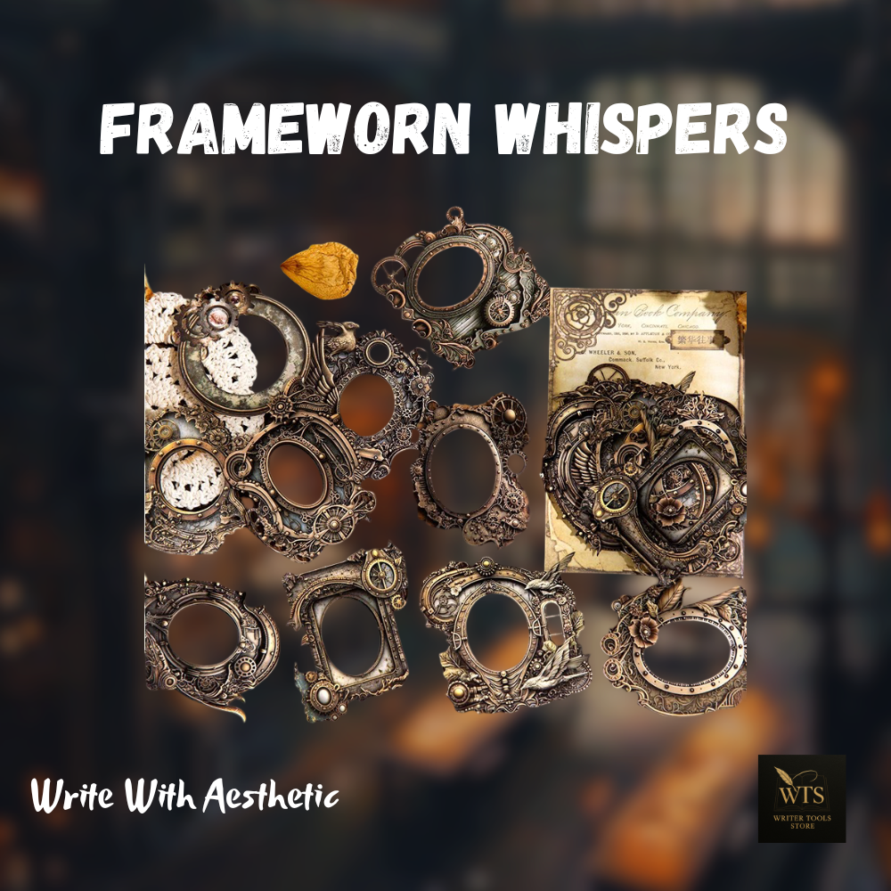 Frameworn Whispers – 10 Antique-Edge Craft Frames for Stories, Pages & Keepsakes