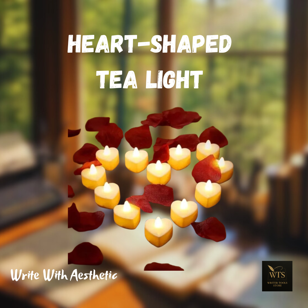Heart-Shaped Scented Tea Light Candles – 9 pieces Romantic Decorative Set for Valentine’s Day, Weddings & Anniversaries
