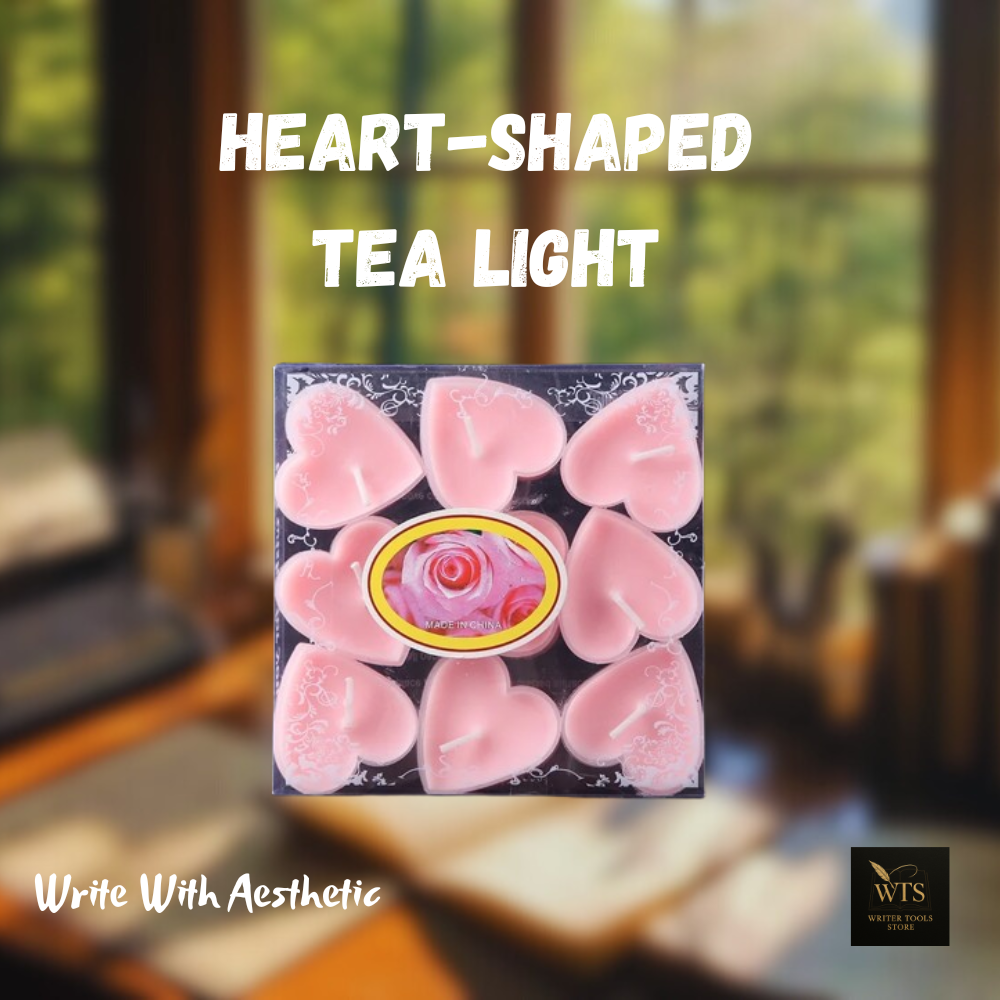 Heart-Shaped Scented Tea Light Candles – 9 pieces Romantic Decorative Set for Valentine’s Day, Weddings & Anniversaries