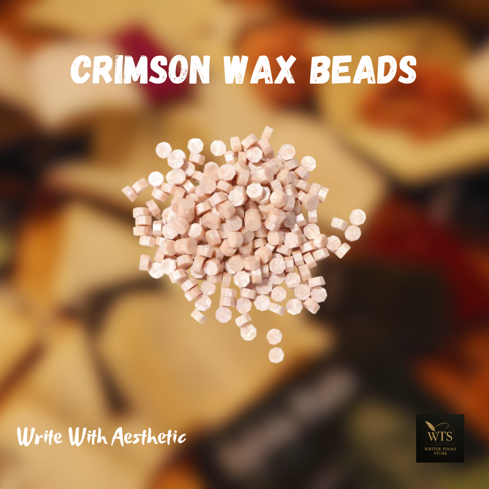 Crimson Wax Beads – 100 pieces Vintage Octagon Seals for Letters, Crafts & Invitations