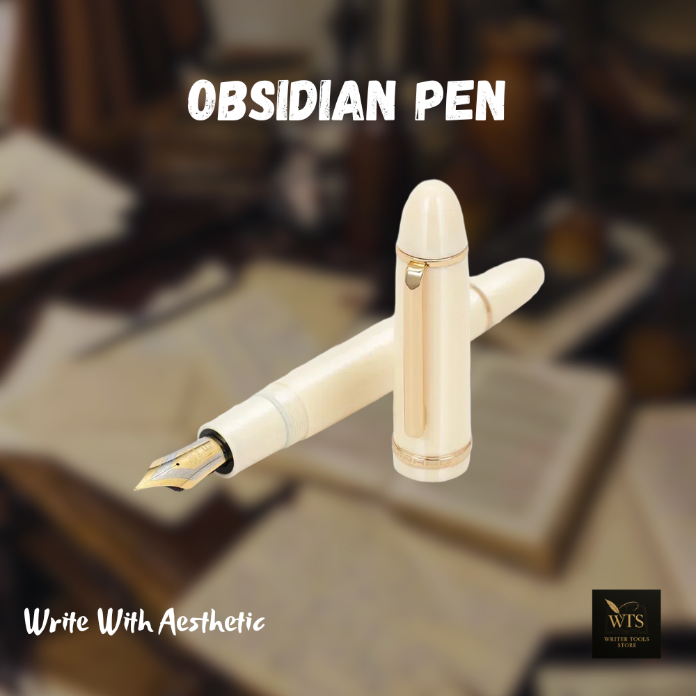 Obsidian Pen – Midnight Acrylic Ink Pen for Timeless Writing