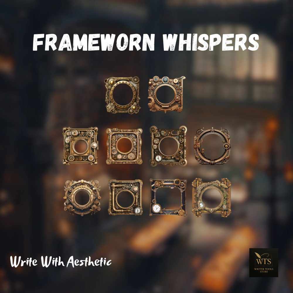 Frameworn Whispers – 10 Antique-Edge Craft Frames for Stories, Pages & Keepsakes