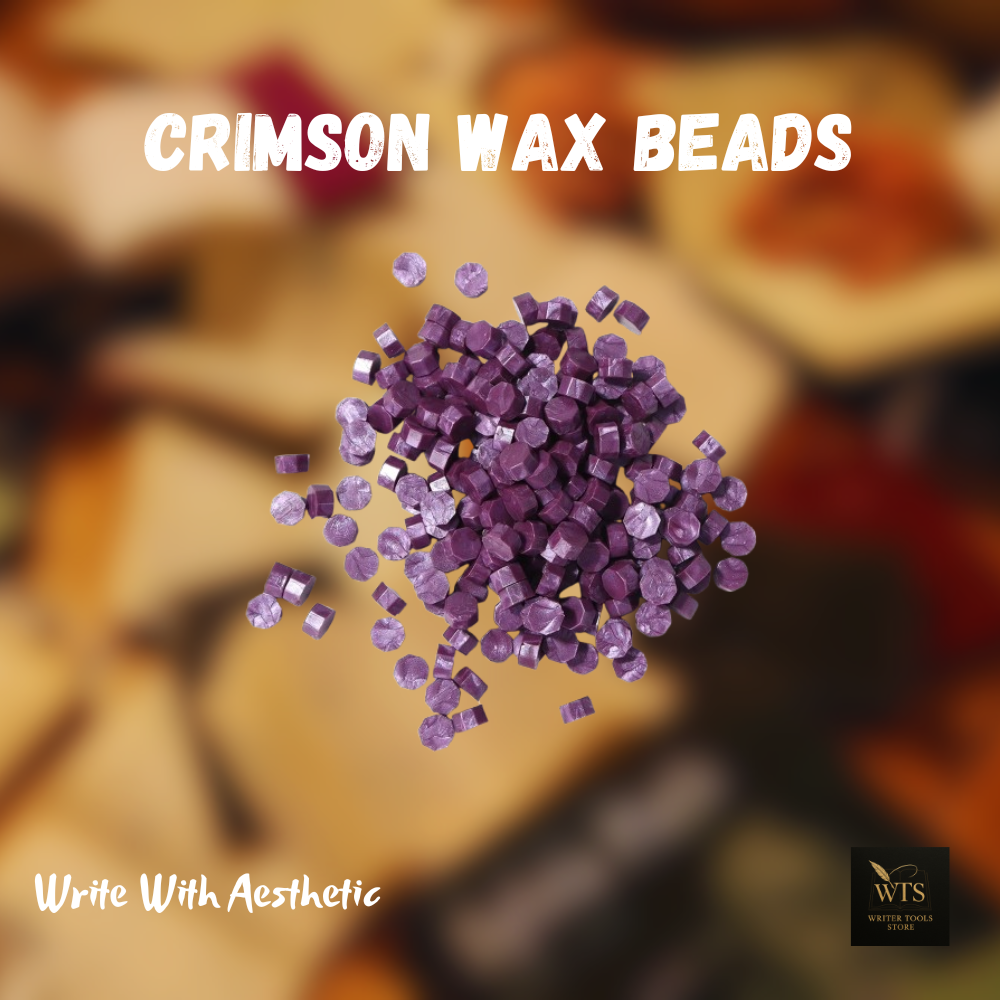 Crimson Wax Beads – 100 pieces Vintage Octagon Seals for Letters, Crafts & Invitations