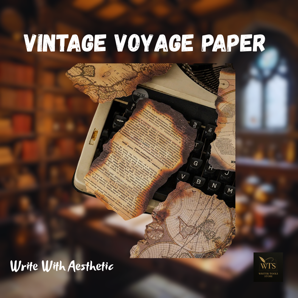Vintage Voyage Paper Pack – 30 Vintage Decorative Sheets for Journaling, Scrapbooking & Crafts