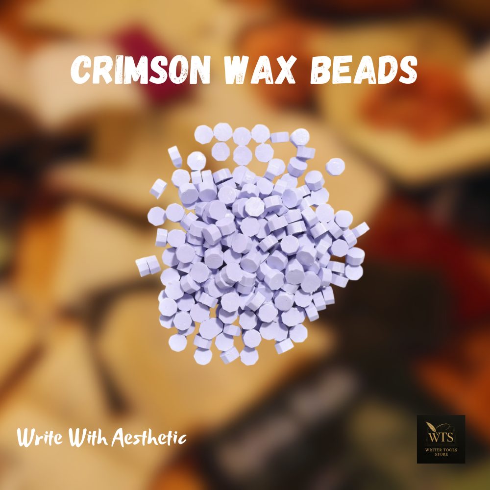 Crimson Wax Beads – 100 pieces Vintage Octagon Seals for Letters, Crafts & Invitations