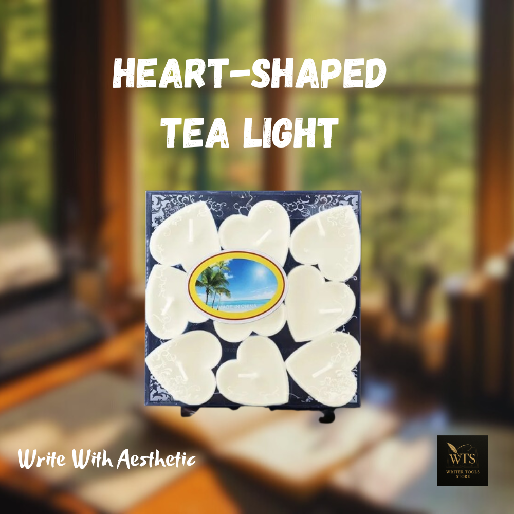 Heart-Shaped Scented Tea Light Candles – 9 pieces Romantic Decorative Set for Valentine’s Day, Weddings & Anniversaries