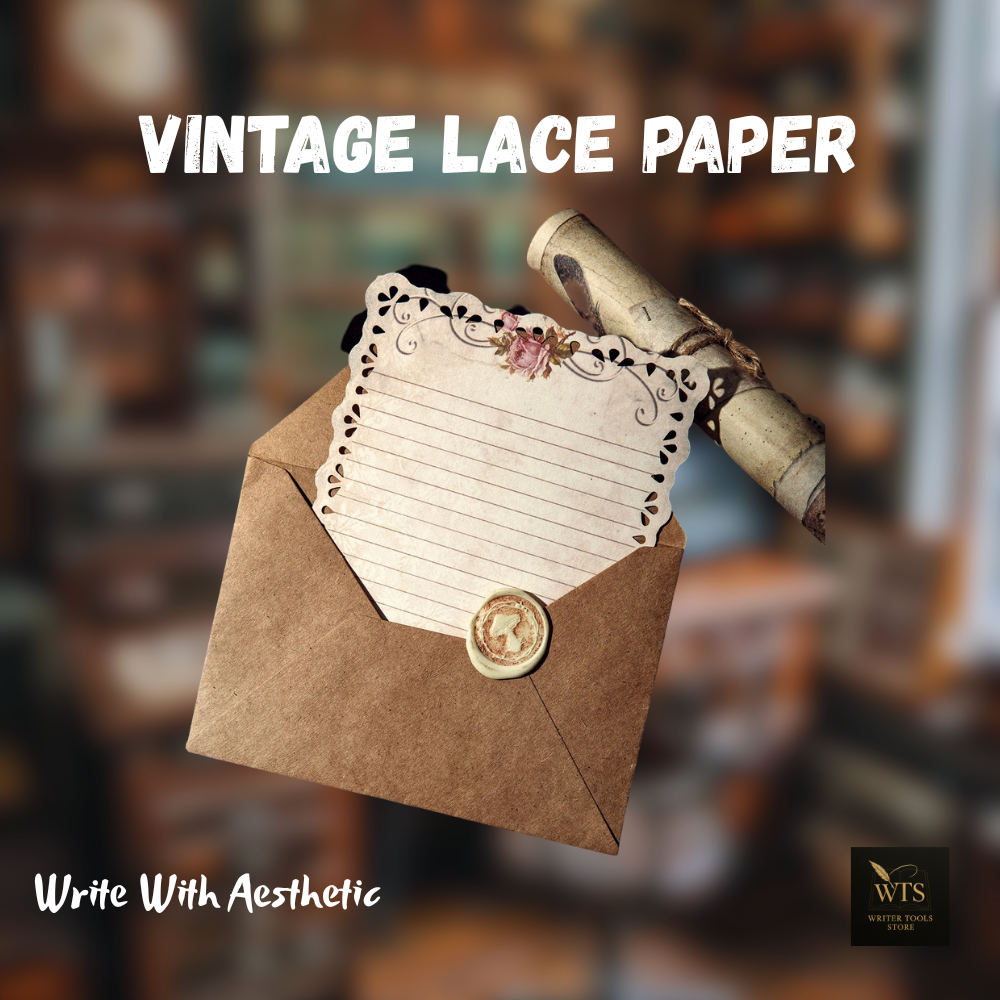 Vintage Lace Paper – 10 Decorative Sheets for DIY Crafts & Albums