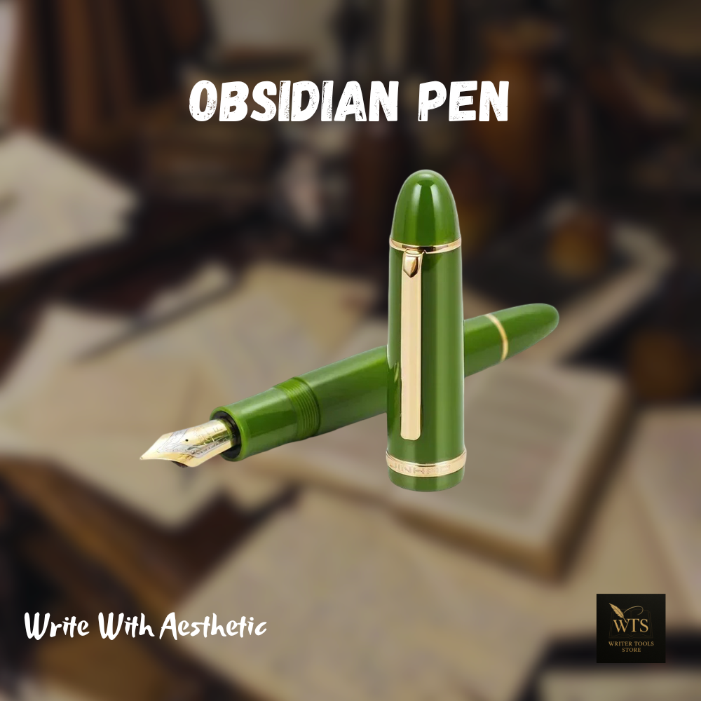 Obsidian Pen – Midnight Acrylic Ink Pen for Timeless Writing