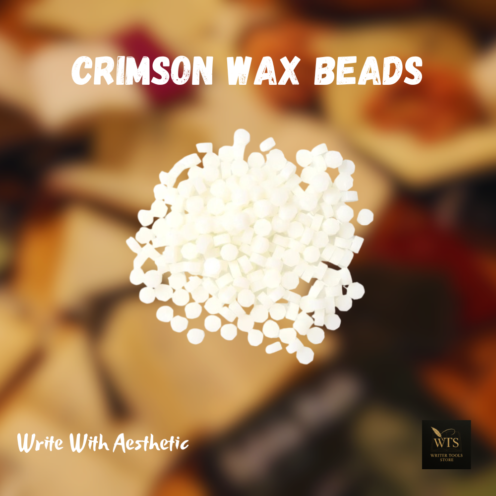 Crimson Wax Beads – 100 pieces Vintage Octagon Seals for Letters, Crafts & Invitations