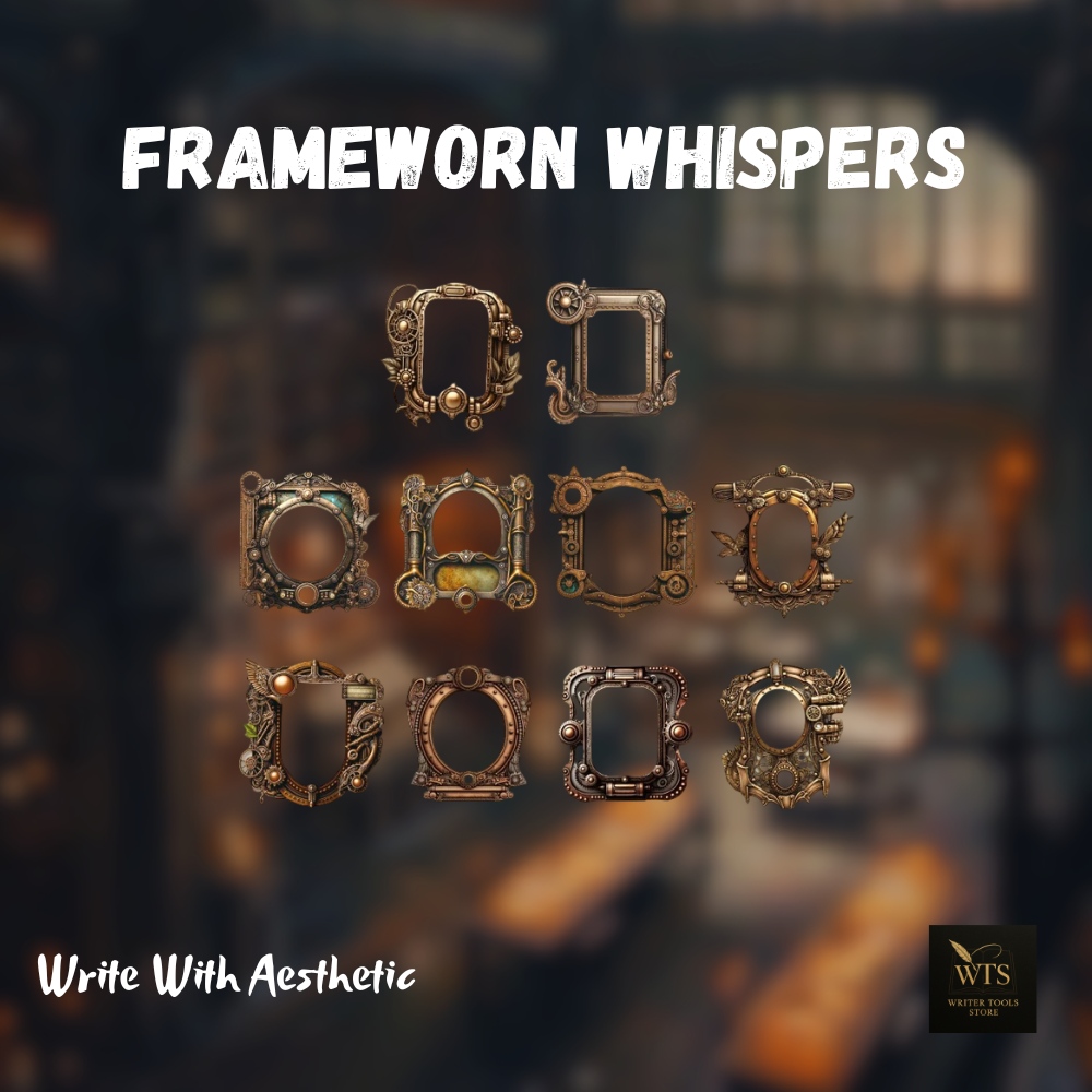 Frameworn Whispers – 10 Antique-Edge Craft Frames for Stories, Pages & Keepsakes