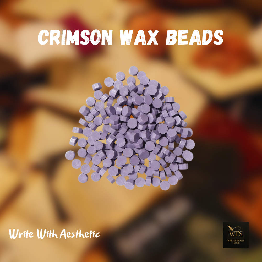 Crimson Wax Beads – 100 pieces Vintage Octagon Seals for Letters, Crafts & Invitations