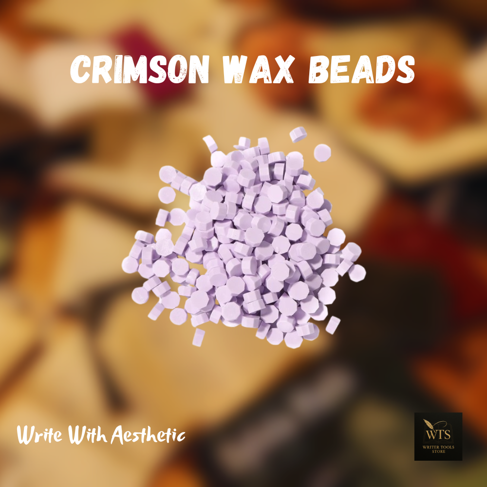 Crimson Wax Beads – 100 pieces Vintage Octagon Seals for Letters, Crafts & Invitations