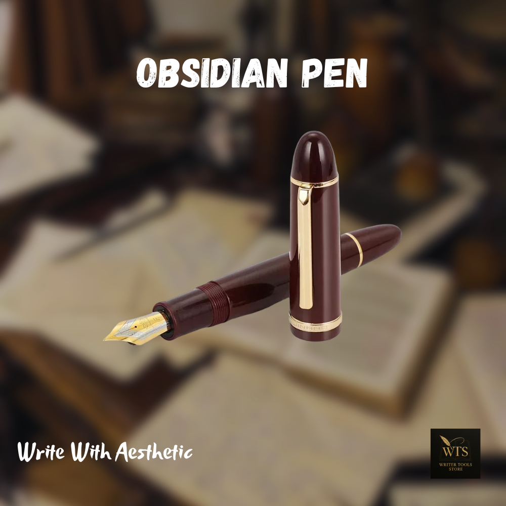 Obsidian Pen – Midnight Acrylic Ink Pen for Timeless Writing