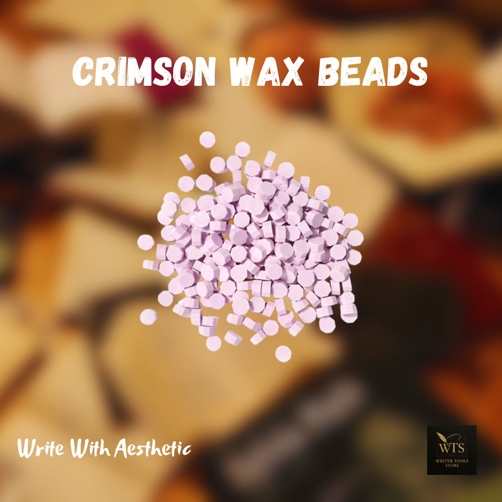 Crimson Wax Beads – 100 pieces Vintage Octagon Seals for Letters, Crafts & Invitations