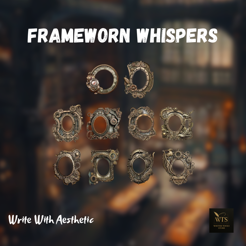 Frameworn Whispers – 10 Antique-Edge Craft Frames for Stories, Pages & Keepsakes