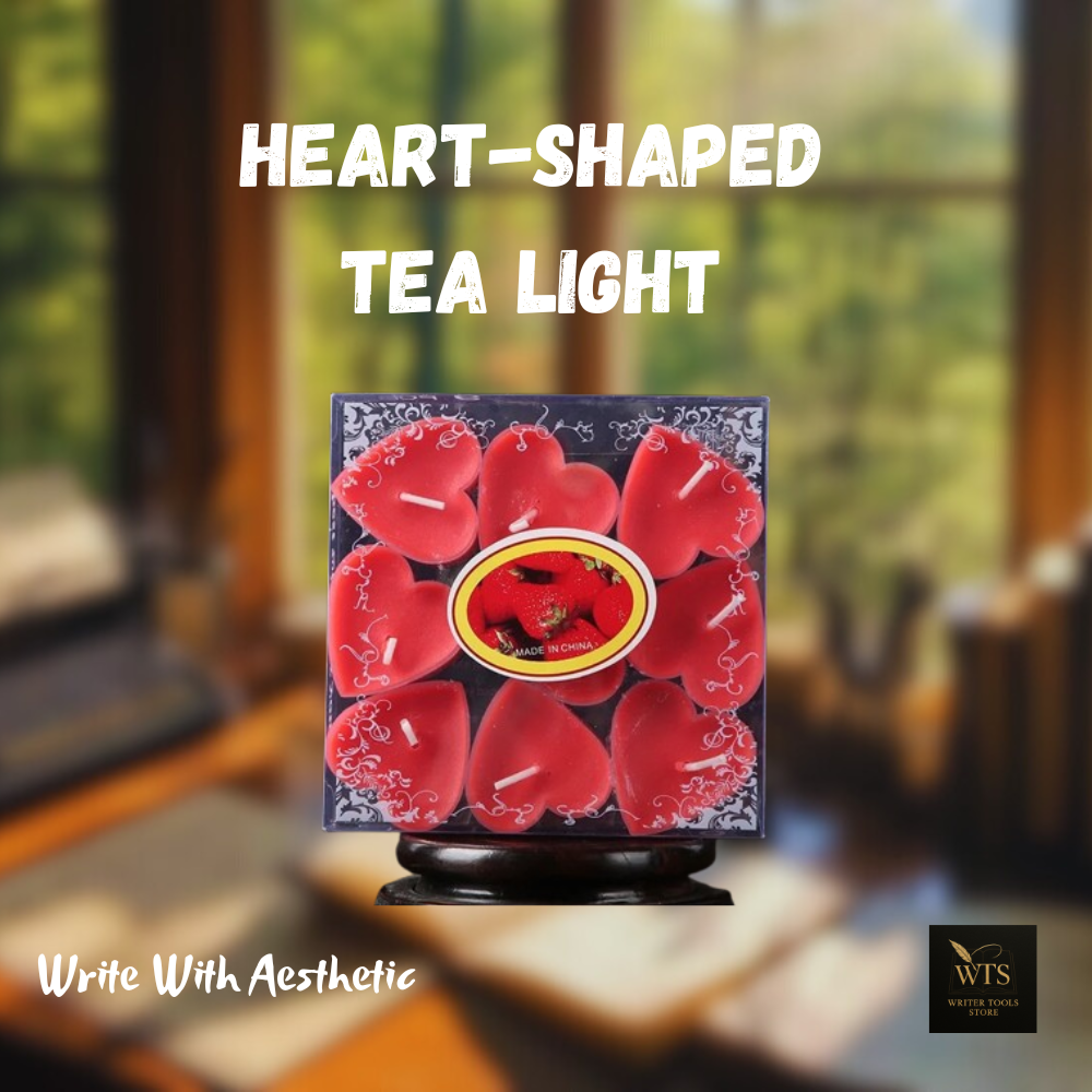 Heart-Shaped Scented Tea Light Candles – 9 pieces Romantic Decorative Set for Valentine’s Day, Weddings & Anniversaries