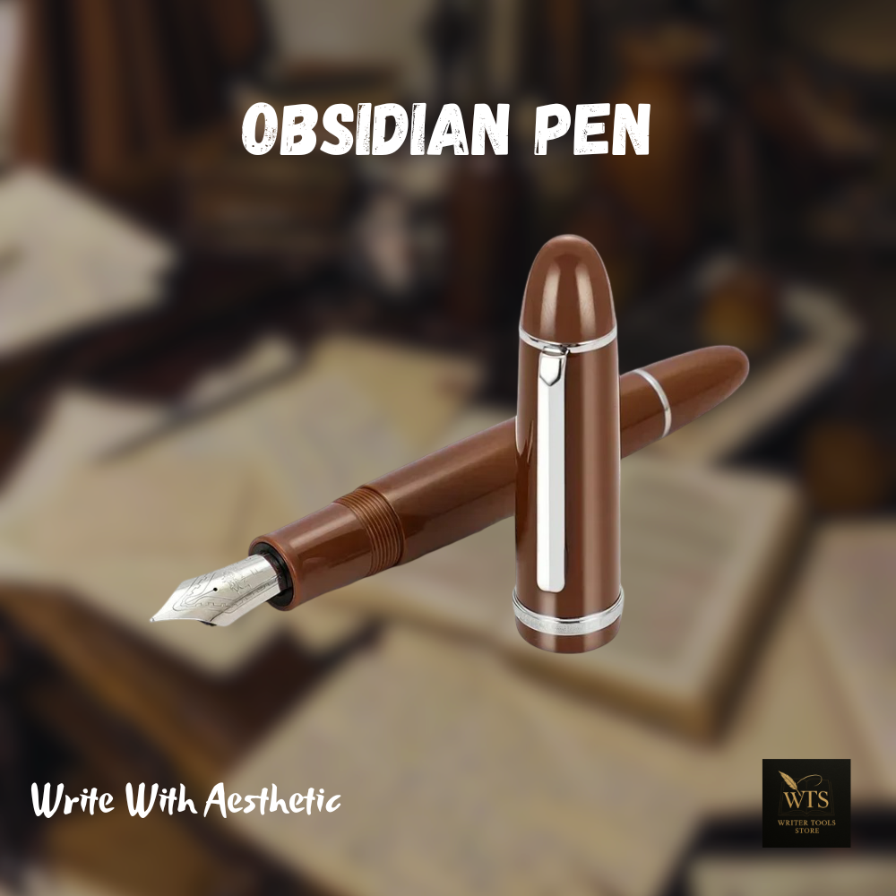 Obsidian Pen – Midnight Acrylic Ink Pen for Timeless Writing