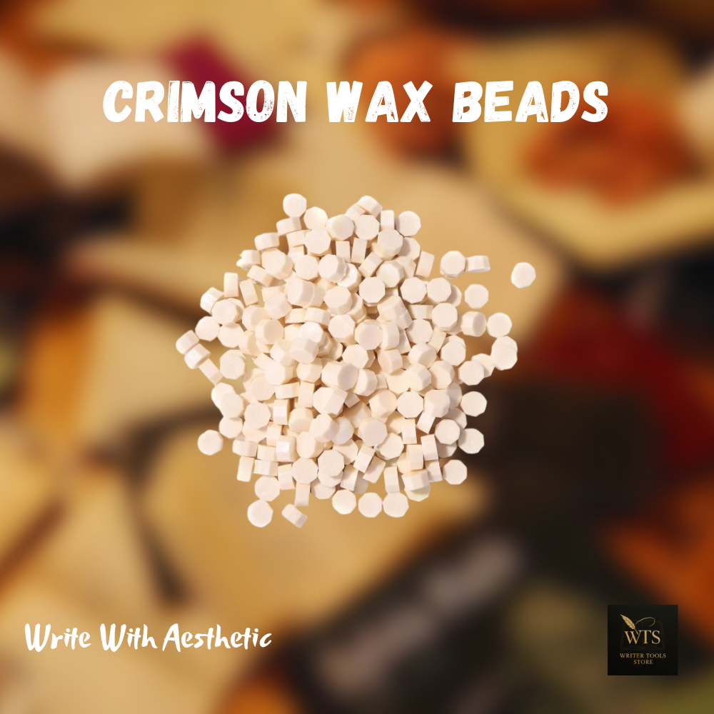 Crimson Wax Beads – 100 pieces Vintage Octagon Seals for Letters, Crafts & Invitations