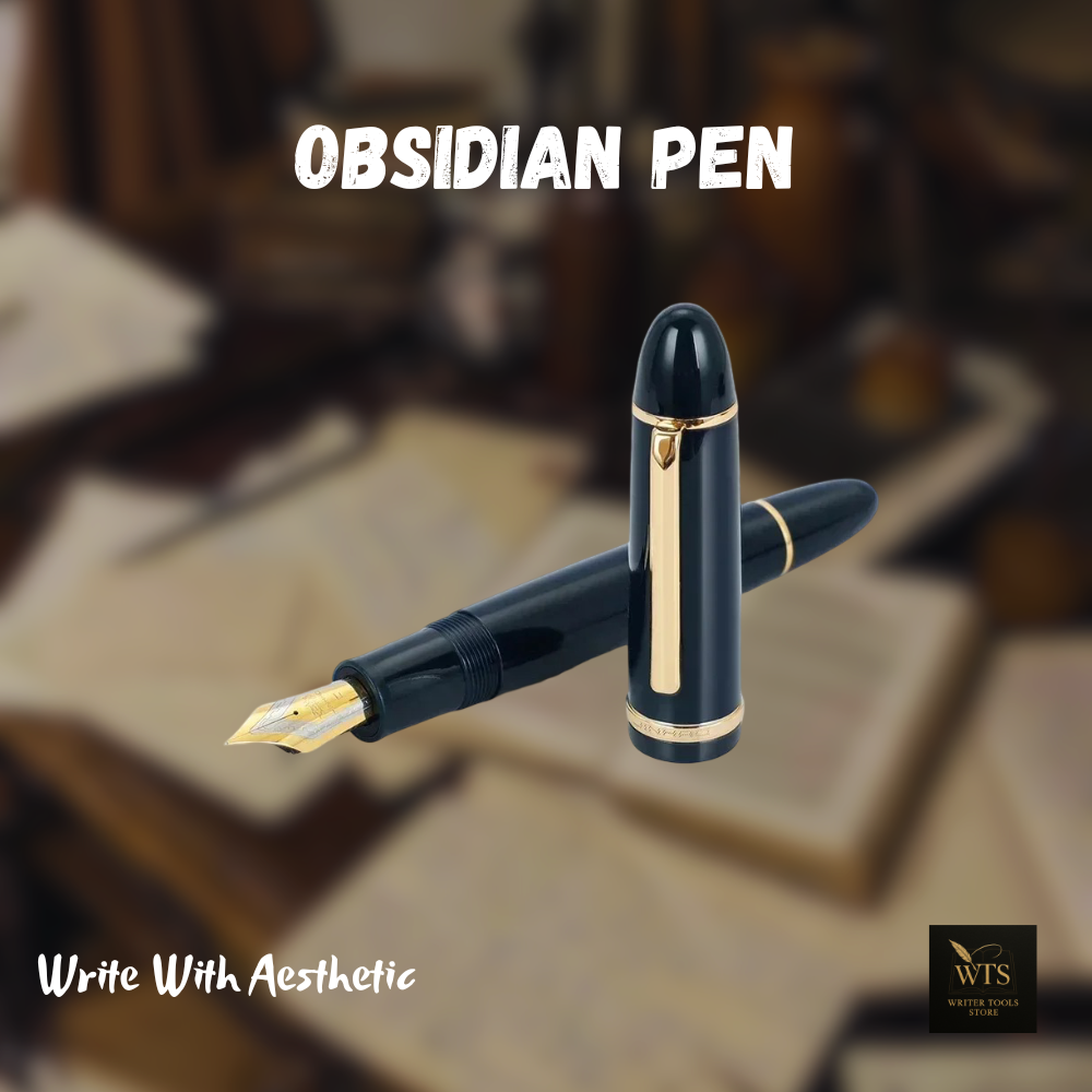 Obsidian Pen – Midnight Acrylic Ink Pen for Timeless Writing