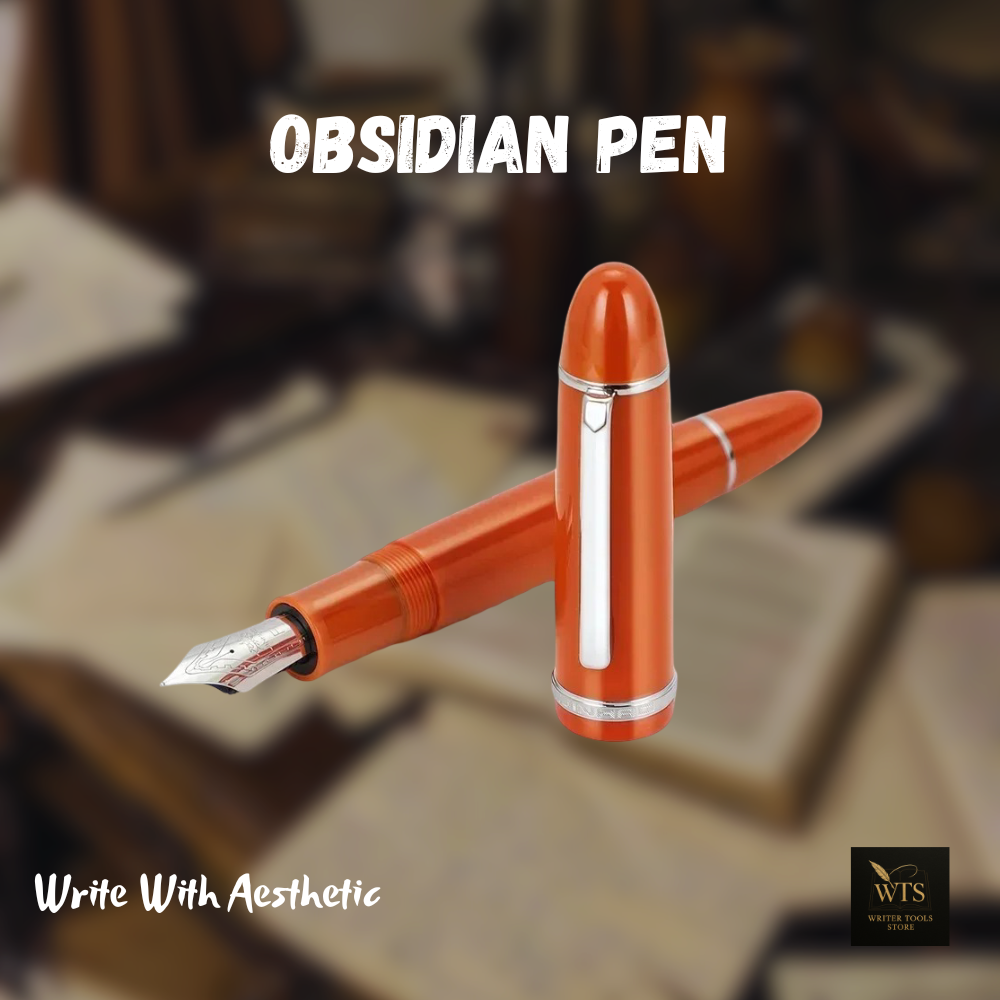 Obsidian Pen – Midnight Acrylic Ink Pen for Timeless Writing
