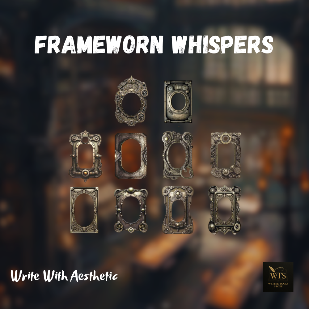 Frameworn Whispers – 10 Antique-Edge Craft Frames for Stories, Pages & Keepsakes