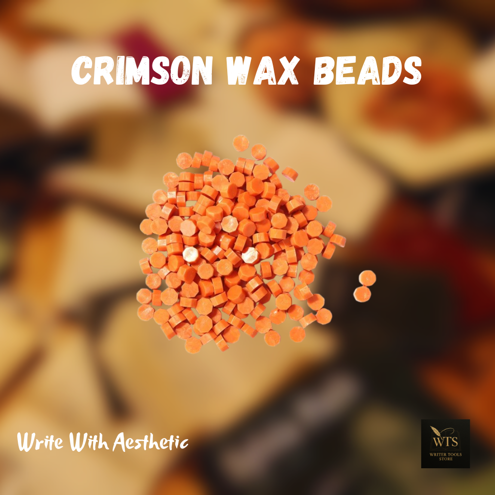 Crimson Wax Beads – 100 pieces Vintage Octagon Seals for Letters, Crafts & Invitations