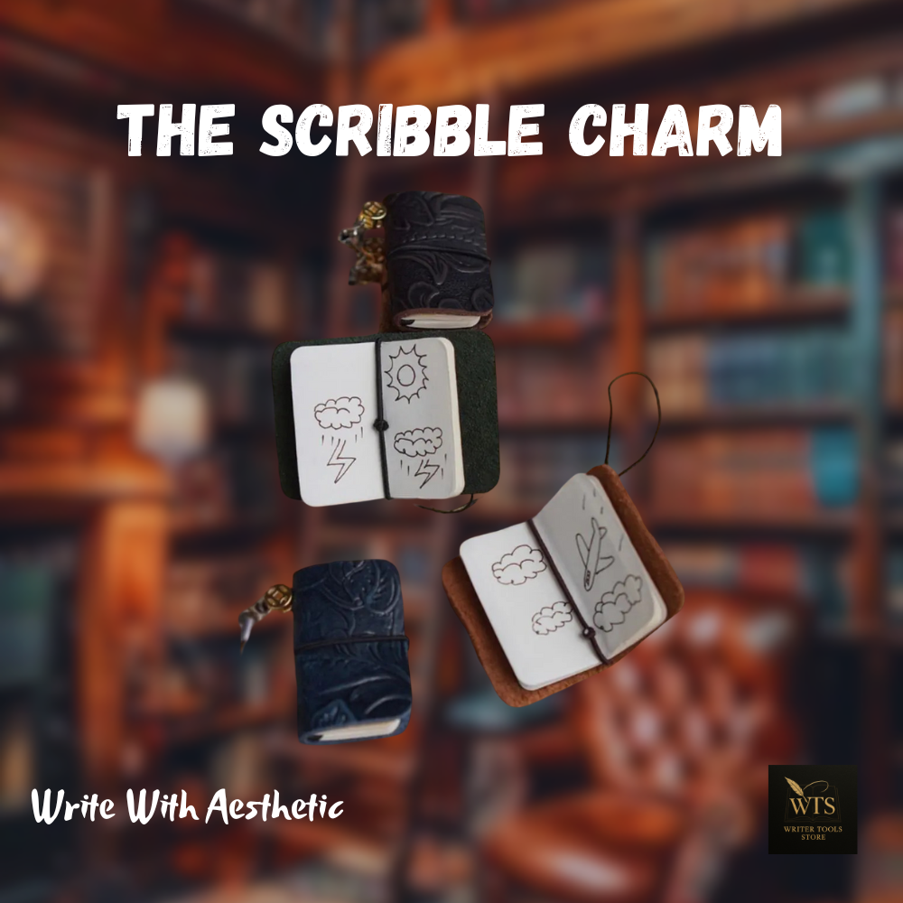 The Scribble Charm – Mini Keychain Notebook for Notes, Doodles & Daily Ideas