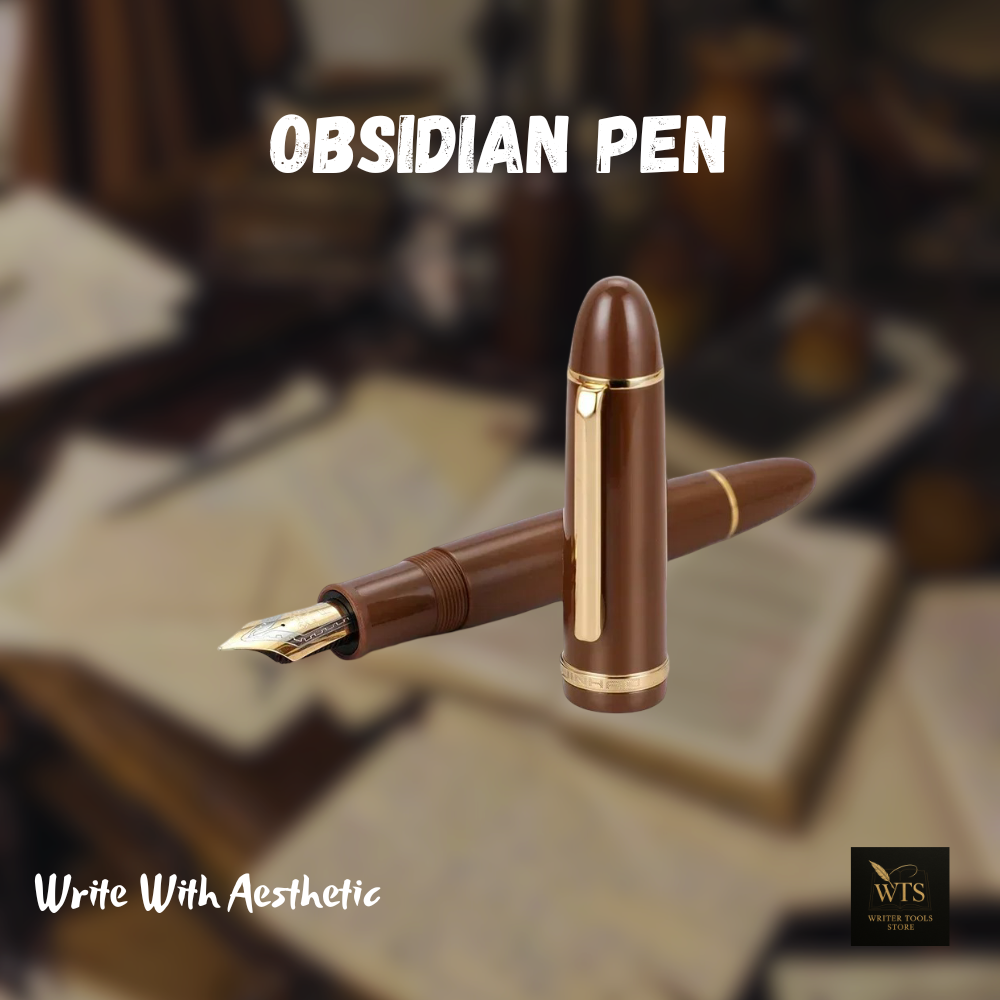 Obsidian Pen – Midnight Acrylic Ink Pen for Timeless Writing