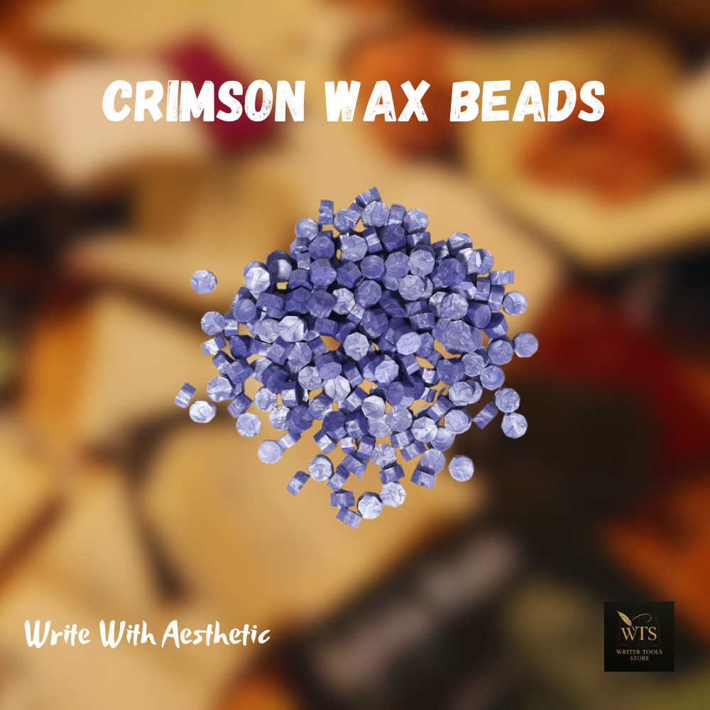 Crimson Wax Beads – 100 pieces Vintage Octagon Seals for Letters, Crafts & Invitations