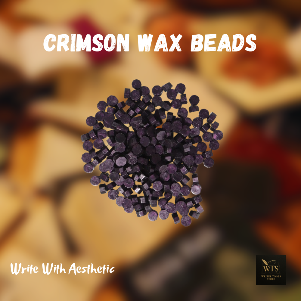 Crimson Wax Beads – 100 pieces Vintage Octagon Seals for Letters, Crafts & Invitations