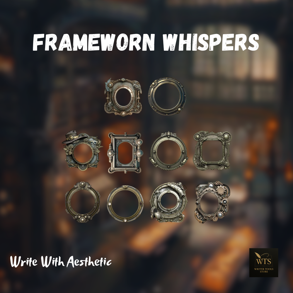 Frameworn Whispers – 10 Antique-Edge Craft Frames for Stories, Pages & Keepsakes