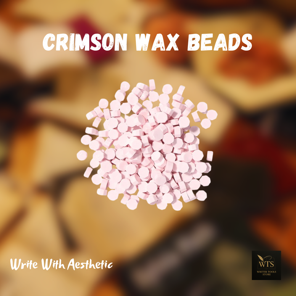 Crimson Wax Beads – 100 pieces Vintage Octagon Seals for Letters, Crafts & Invitations