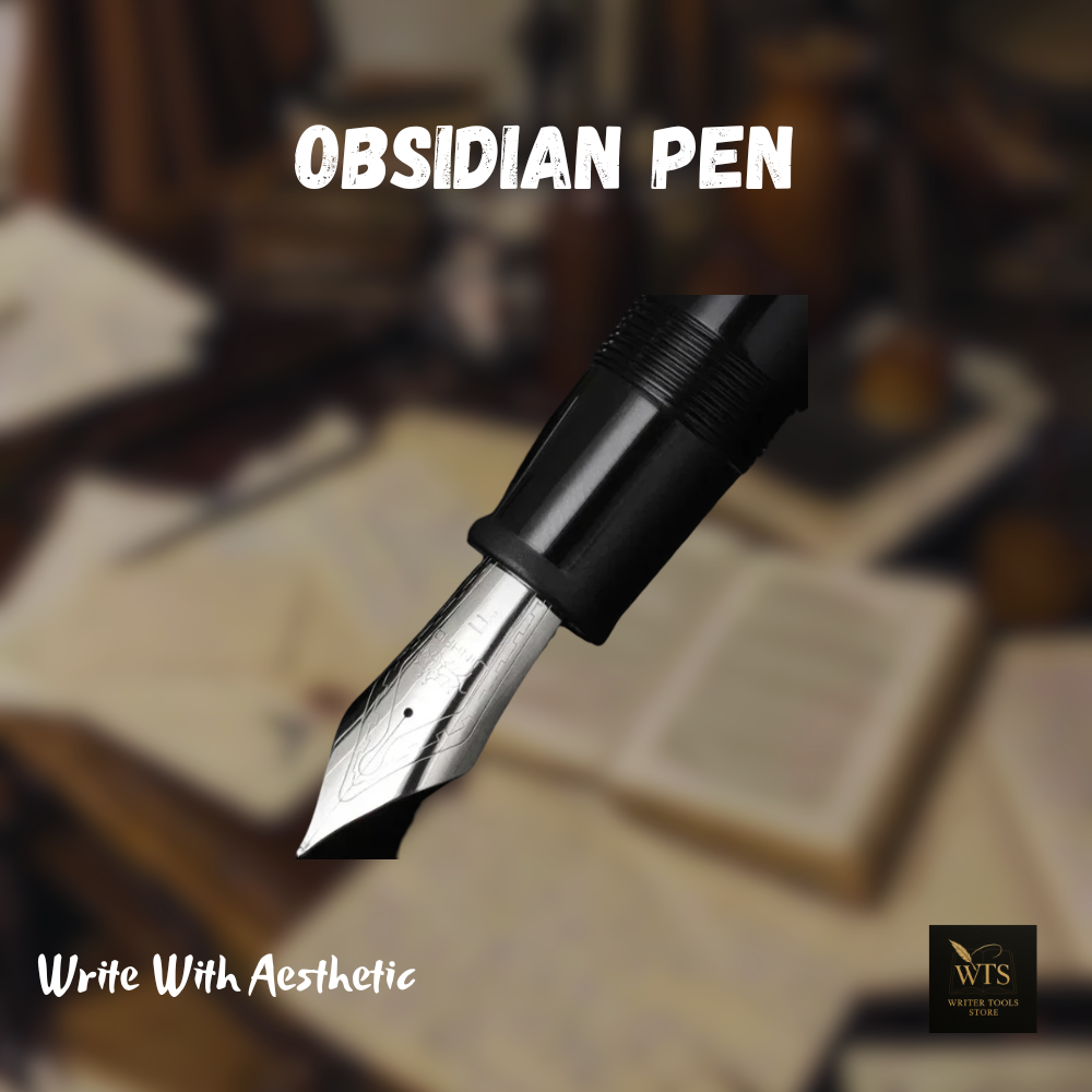 Obsidian Pen – Midnight Acrylic Ink Pen for Timeless Writing