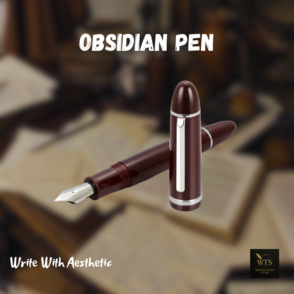 Obsidian Pen – Midnight Acrylic Ink Pen for Timeless Writing
