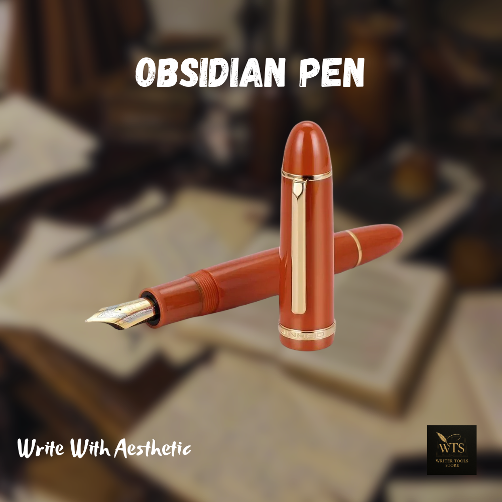 Obsidian Pen – Midnight Acrylic Ink Pen for Timeless Writing