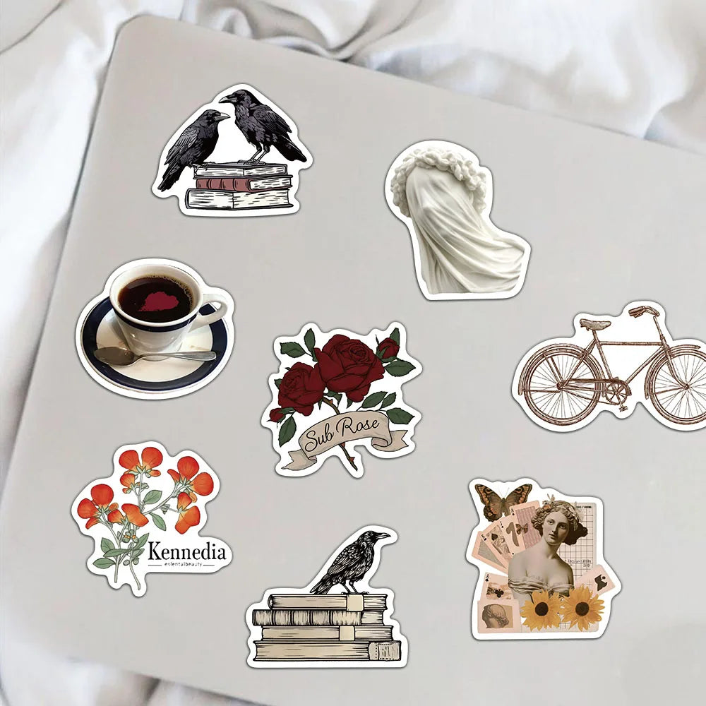 A Non-Repeating Library of 50 Retro Academic Symbols (Waterproof Edition)