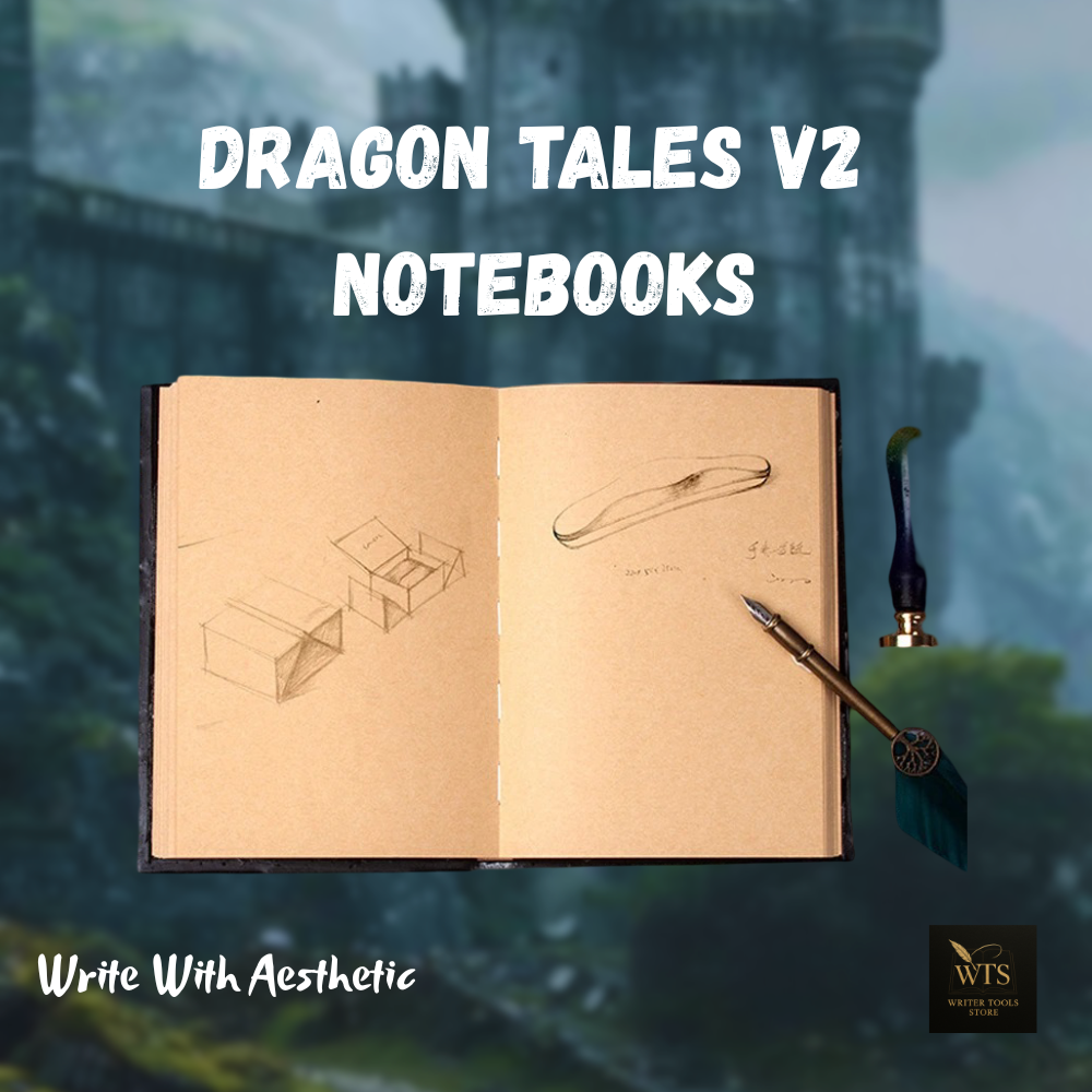 Dragon Tales Notebook V2 – Collectible Retro Journal & Home Decor Gift