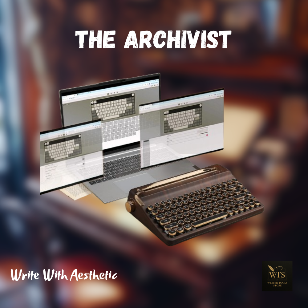 The Archivist – Premium Wooden Mechanical Typewriter Keyboard with Retro Design, Wireless RGB Backlight, Mac & Windows Compatible Collector’s Edition