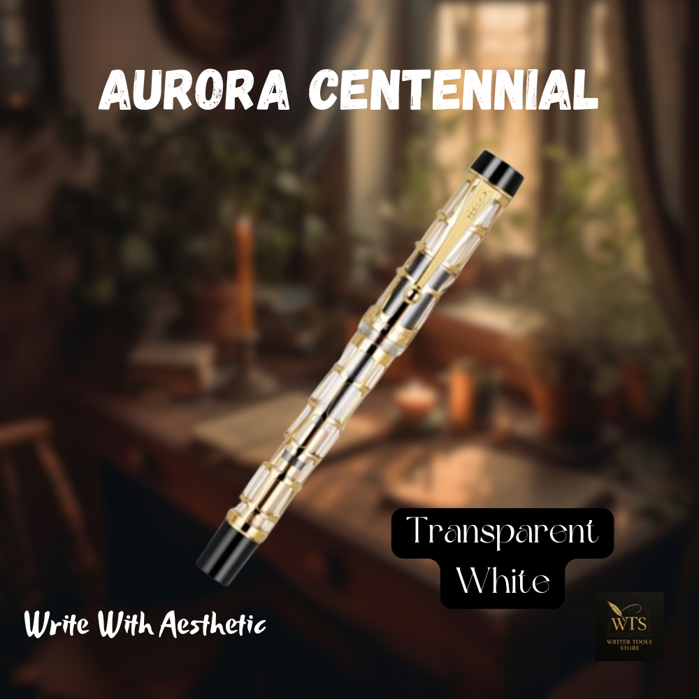 Aurora Centennial – Luxury Resin Fountain Pen with Mesh Nib & Gold Clip for Business, School & Fine Writing