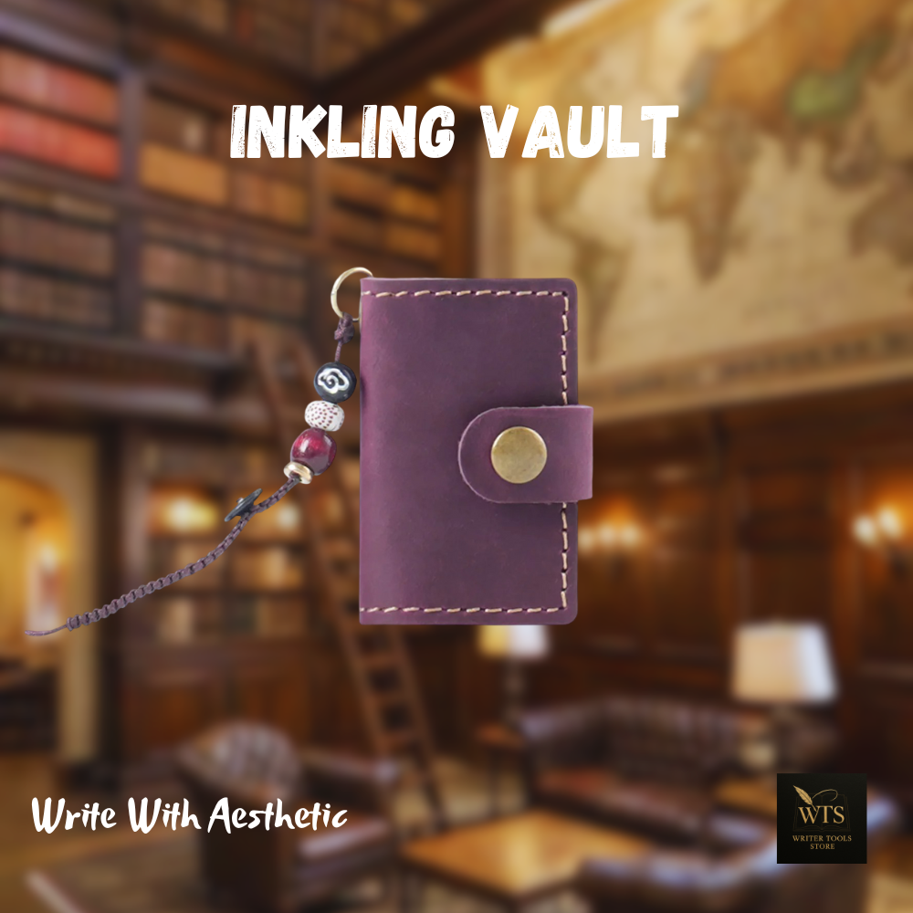 Inkling Vault – A Retro Mini Notebook with Leather Charm