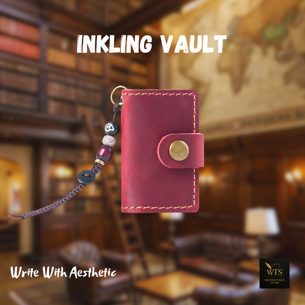 Inkling Vault – A Retro Mini Notebook with Leather Charm