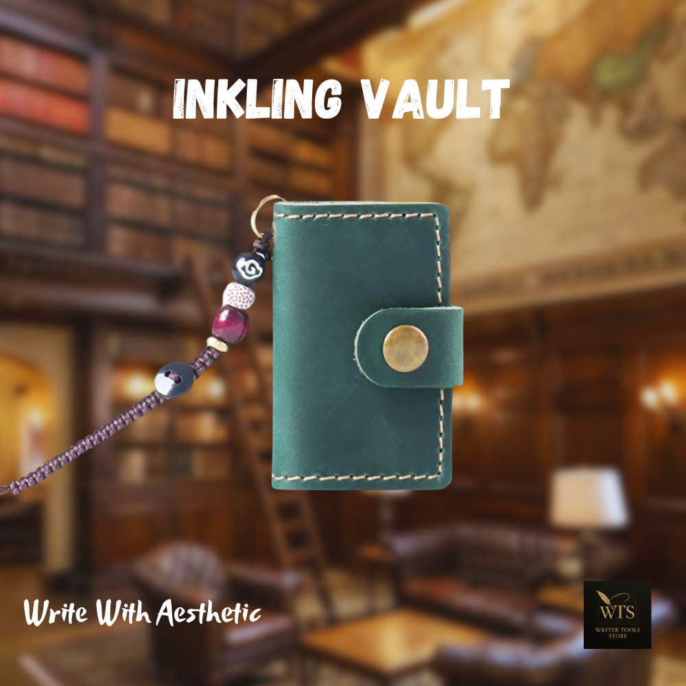 Inkling Vault – A Retro Mini Notebook with Leather Charm