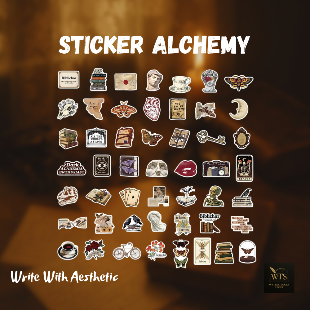 A Non-Repeating Library of 50 Retro Academic Symbols (Waterproof Edition)