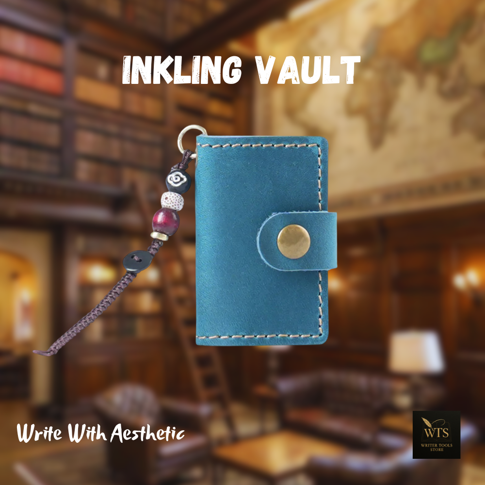 Inkling Vault – A Retro Mini Notebook with Leather Charm