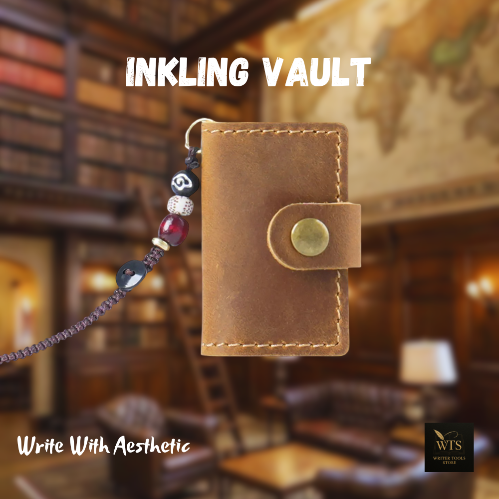 Inkling Vault – A Retro Mini Notebook with Leather Charm