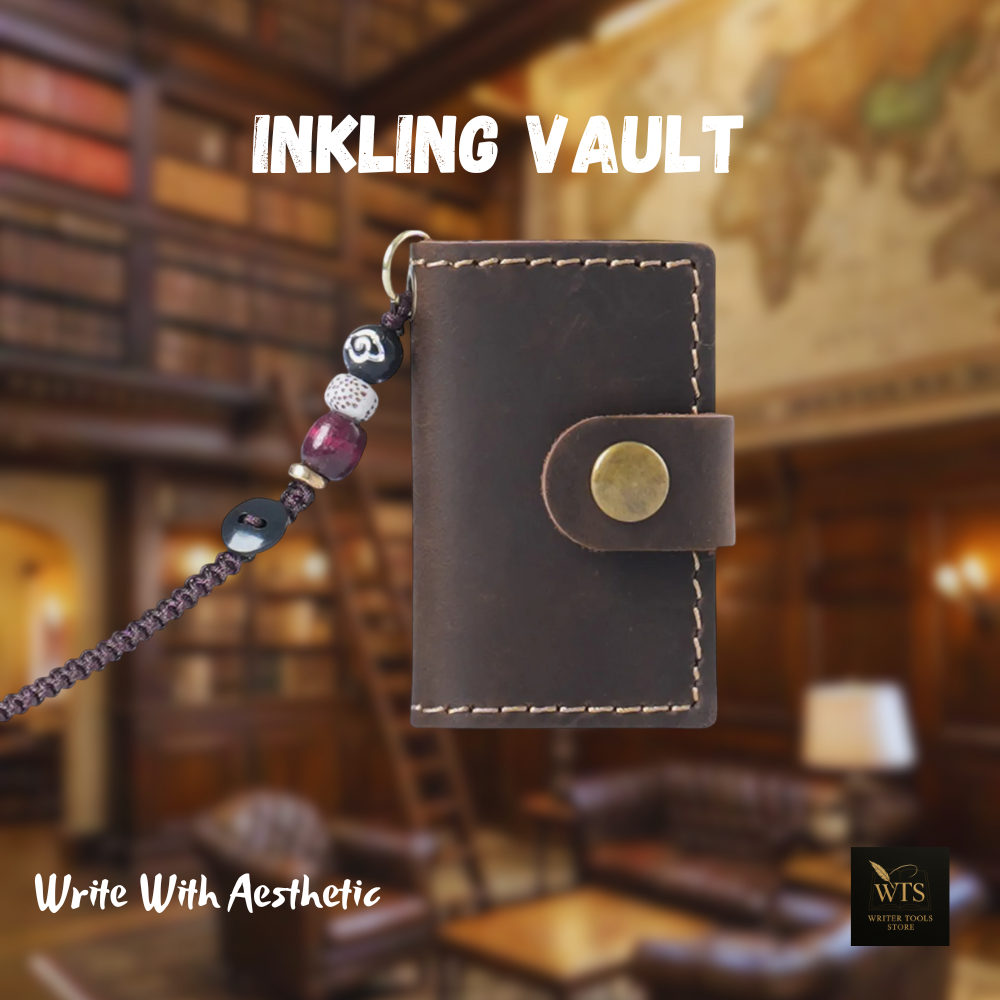 Inkling Vault – A Retro Mini Notebook with Leather Charm