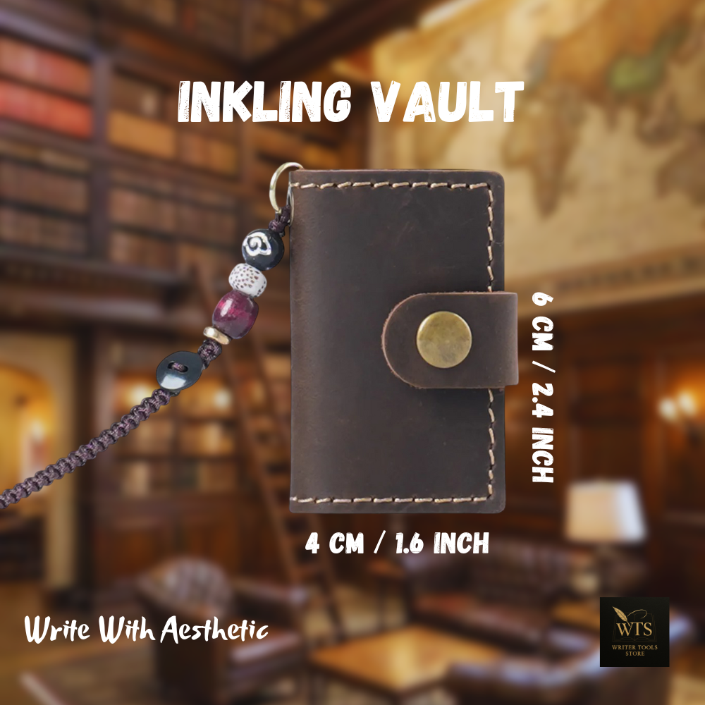 Inkling Vault – A Retro Mini Notebook with Leather Charm