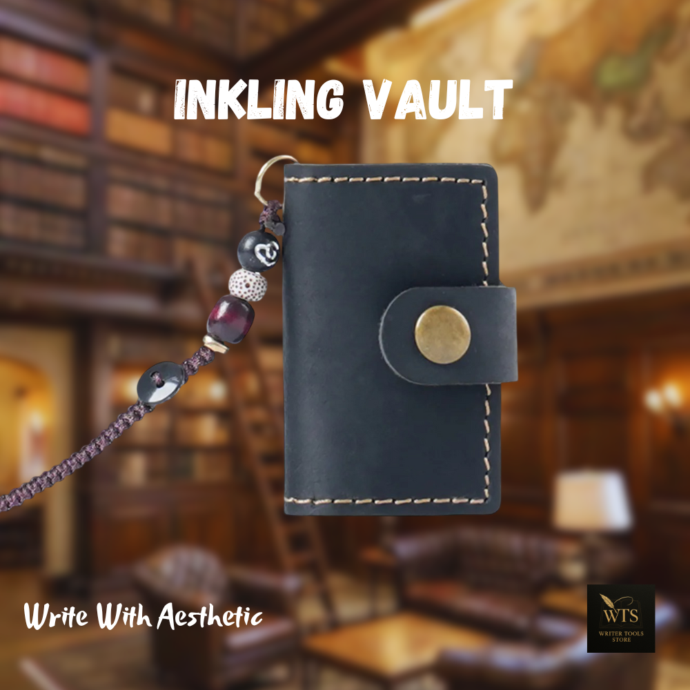 Inkling Vault – A Retro Mini Notebook with Leather Charm