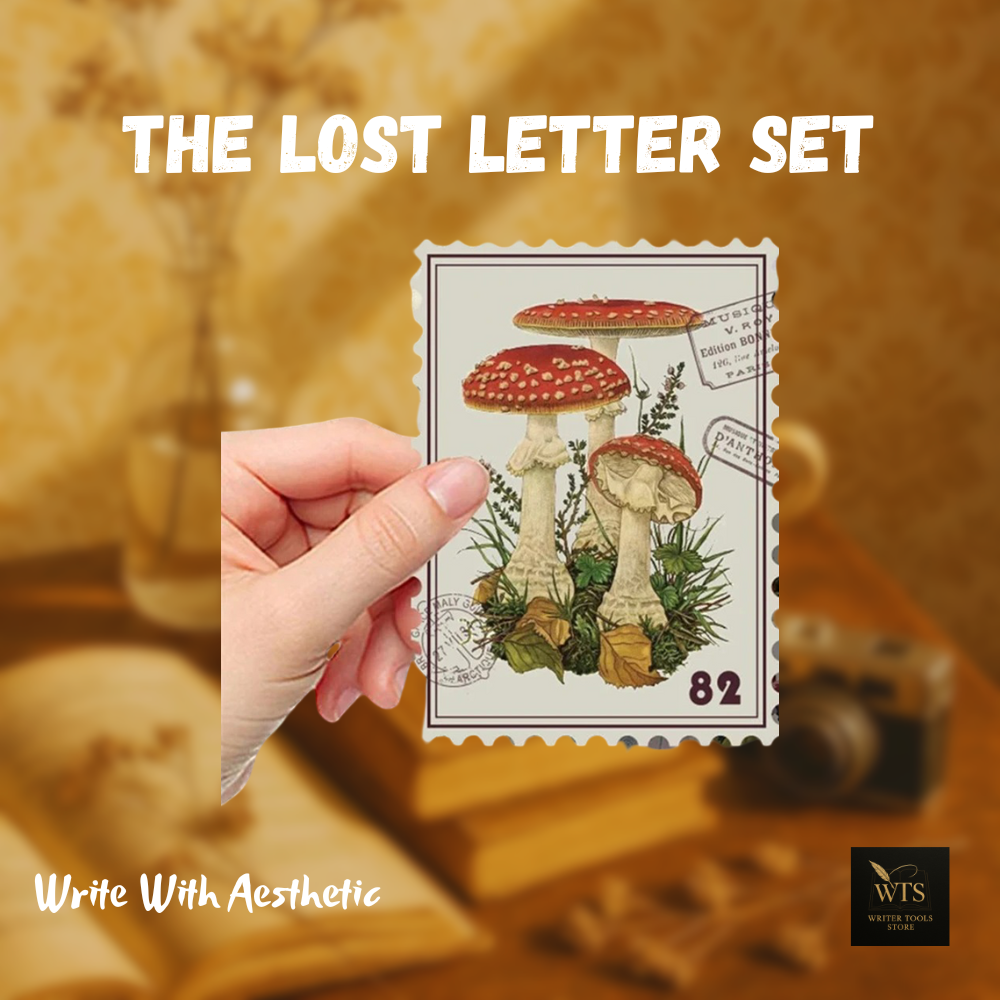 The Lost Letter Set - Retro Stamp Stickers for Scrapbooks, Gifts & Notebooks