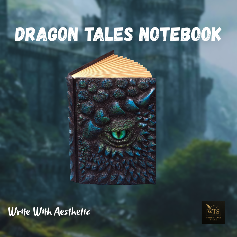 Dragon Tales Notebook V1 – Collectible Retro Journal & Home Decor Gift
